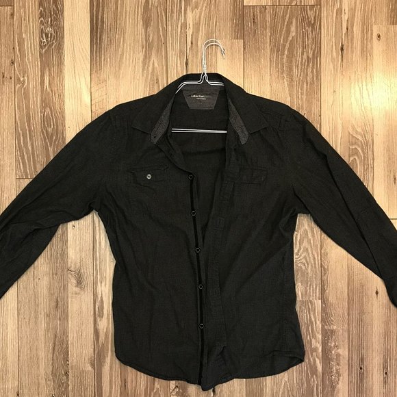 Calvin Klein Other - Calvin Klein Black Casual Button Down